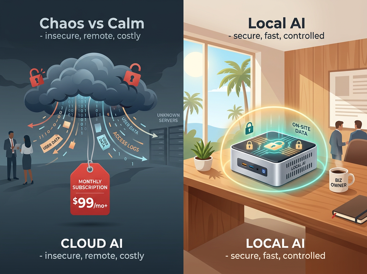 Local AI vs Cloud AI comparison